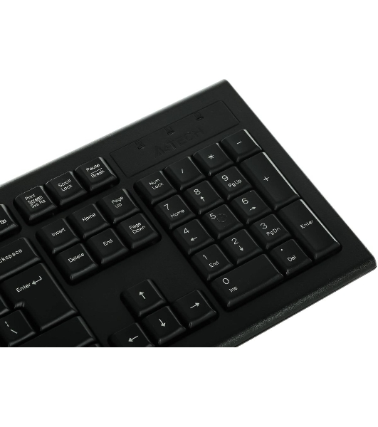 Комплект клавиатура+мышь A4Tech KR-8520D проводной, USB, 1200 DPI, чёрный