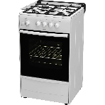 Плита газовая Darina 1B1 GM 441 008 W белый/черный, конфорок 4 шт, духовка 50 л, 50 см x 85 см x 51 см, фото2