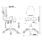 Кресло Бюрократ KD-4/PENCIL-GN зеленый, ткань, 120 кг, фото5