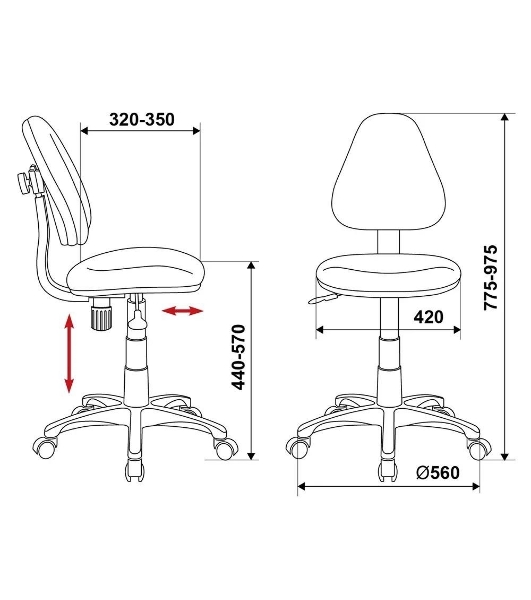 Кресло Бюрократ KD-4/PENCIL-GN зеленый, ткань, 120 кг