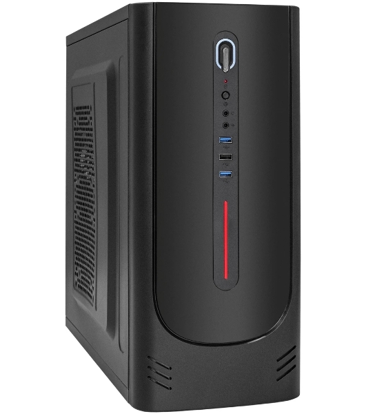 Компьютерный корпус Miditower ExeGate XP-340U-UNS350 (ATX, БП UNS350 с вент. 12см, 1хUSB/2хUSB 3.0, аудио)