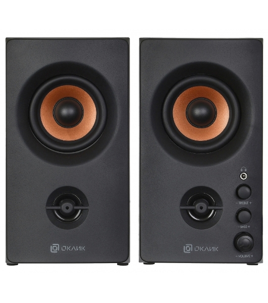Акустическая система Oklick OK-164 2.0 черный 30Вт