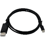 Кабель Buro ver1.4 USB Type-C (m) DisplayPort (m) 1.5м черный, фото 1
