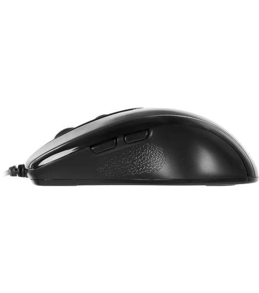 Мышь проводная A4Tech N-708X серый глянец/черный, 1600 dpi, USB, кнопки - 6