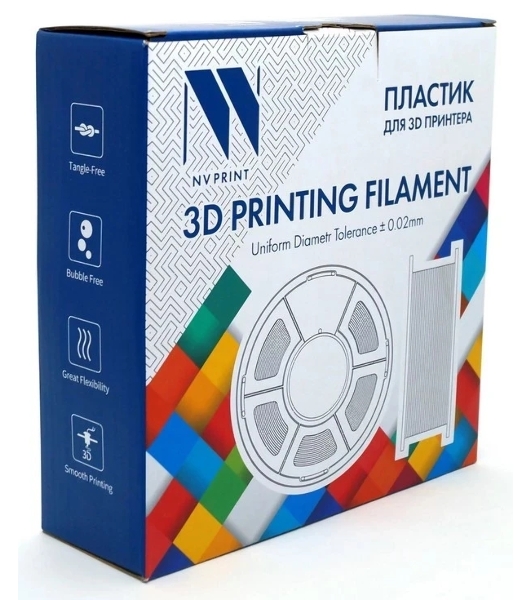 Филамент NVPrint PETG Matte Green для 3D печати диаметр 1.75мм длина 330 метров масса 1 кг