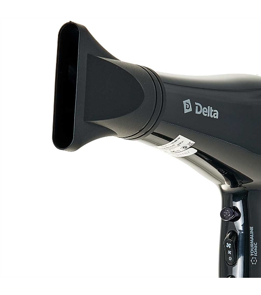 Фен Delta DL-0938 черный, 2000 Вт, ионизация