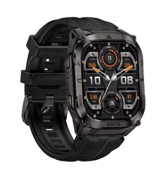 Умные часы KOSPET Tank M4C, 1.96' AMOLED, Bluetooth, GPS, IP69, черный