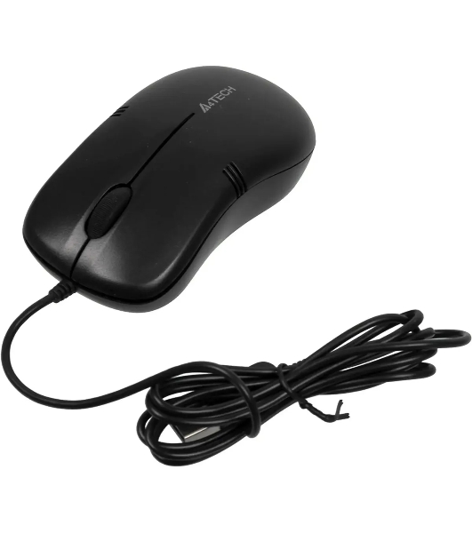 Мышь проводная A4Tech OP-560NUS черный, 1200 dpi, USB, кнопки - 3