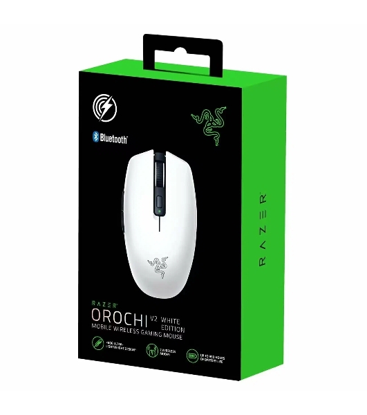 Мышь беспроводная Razer Orochi V2 белый, 18000 dpi, радиоканал, Bluetooth, USB, кнопки - 6