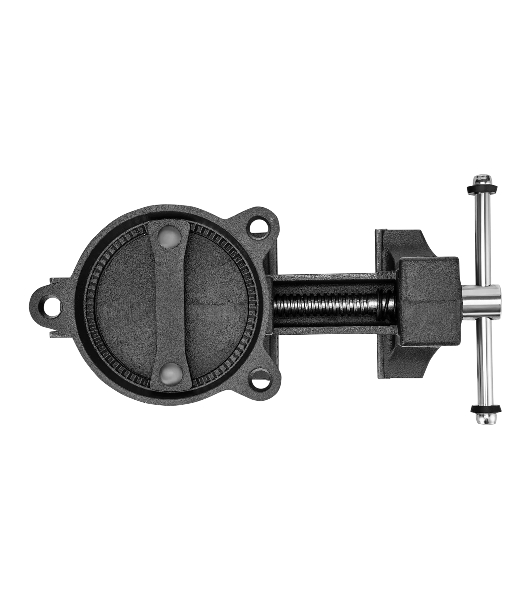 Тиски слесарные Denzel BVH-150 150 мм, поворотные, стальная направляющая, с наковальней