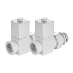 Набор дизайн-вентилей Royal Thermo CUBE, прямой (белый) 1/2', фото5