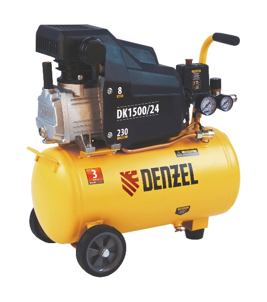 Компрессор воздушный Denzel DK1500/24,Х-PRO (58063) 1,5 кВт, 230 л/мин, 24 л