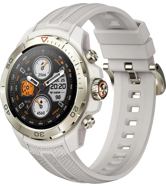 Умные часы Mibro GS Explorer, 1.32' AMOLED, Bluetooth, 5ATM, пустынный белый