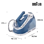 Парогенератор Braun IS3255BL белый/голубой, 2400 Вт, 120 г/мин, 500 г/мин, 1800 мл, фото2