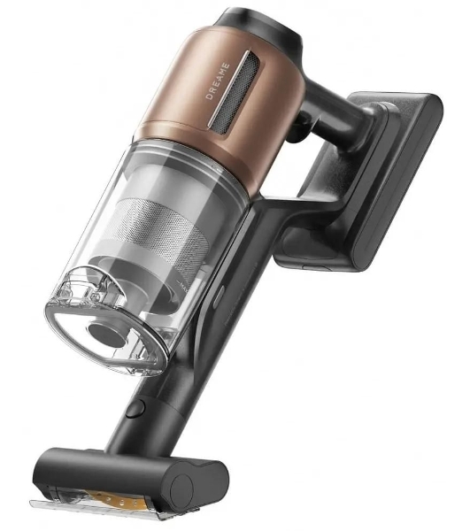 Пылесос вертикальный Dreame Z20 AquaCycle черный/бронзовый, питание от аккумулятора, 250 Вт, уборка влажная/сухая, пылесборник 0.6 л