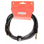 Кабель аудио FORCE FLC-04/31/4' TRS Jack (M) - 1/4' TRS Jack (F), высококачественный, может использоваться как удлинитель для наушников, диаметр 6 мм, металлические корпуса, позолоченные разъемы, длина 3 м, фото2