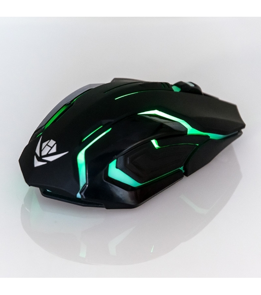 Мышь беспроводная Nakatomi MROG-20UR черный, 2400 dpi, радиоканал, USB, кнопки - 6