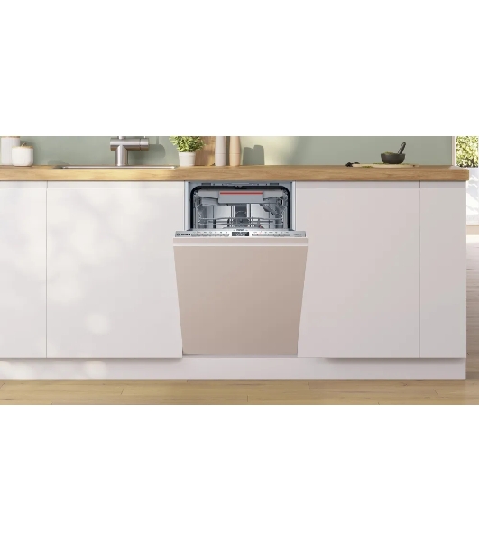 Встраиваемая посудомоечная машина Bosch SPV4HMX65Q, серебристый, 45 см, 10 компл., 45 дБ, класс A+