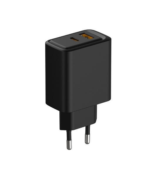 Сетевое зарядное устройство Rexant с портами USB-A и USB-C, 30Вт, черный