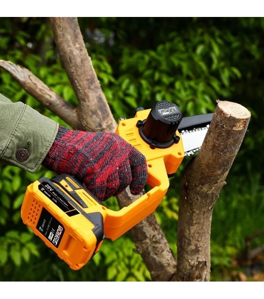 Пила цепная аккумуляторная DEKO DKCHS 20-6 PRO, 4' и 6', 20В, 2x2.2Ач, 2 шины и 2 цепи
