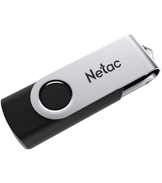 Флешка USB Netac U505 (NT03U505N-256G-32BK), 256Gb, USB 3.0, R/W 110/45, черный/серебристый