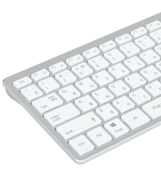 Комплект клавиатура+мышь Qumo Paragon K15/M21 беспроводной, USB, 1600 DPI, белый