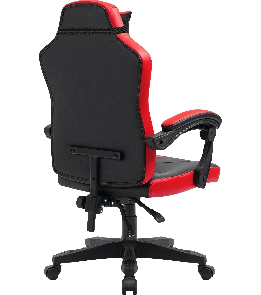 Кресло Defender MERCURY BLACK/RED черный/красный, экокожа