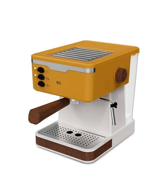Кофеварка эспрессо BQ CM2006 желтый, исп. кофе - молотый, 1.7 л, 850 Вт, 20 бар
