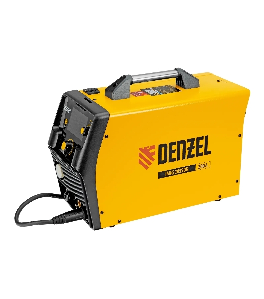 Аппарат инвертор. полуавтомат. cварки Denzel IMIG-205SDR, 200 А, ПВ 60%, катушка 5 кг