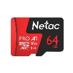 Флеш карта MicroSD card Netac P500 Extreme Pro 64Gb, retail version w/o SD adapter, фото 1