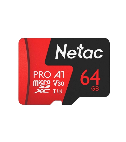 Флеш карта MicroSD card Netac P500 Extreme Pro 64Gb, retail version w/o SD adapter