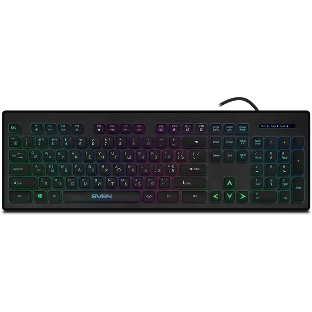 Клавиатура SVEN KB-C7500EL проводная, USB Type-A, чёрный