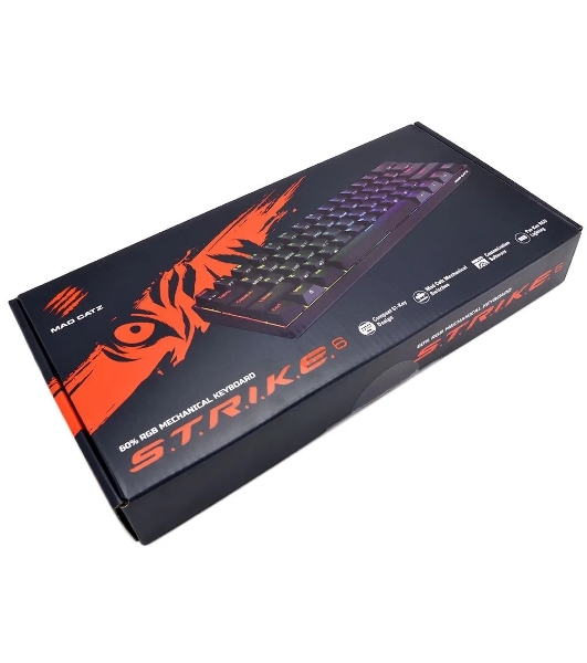 Клавиатура Mad Catz S.T.R.I.K.E. 6 проводная, USB Type-C, чёрный