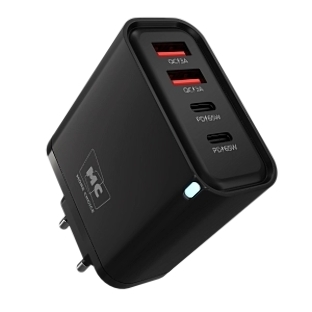 Сетевое зарядное устройство MORE CHOICE NC95 2USB+2Type-C 3.0A PD 65W, черный