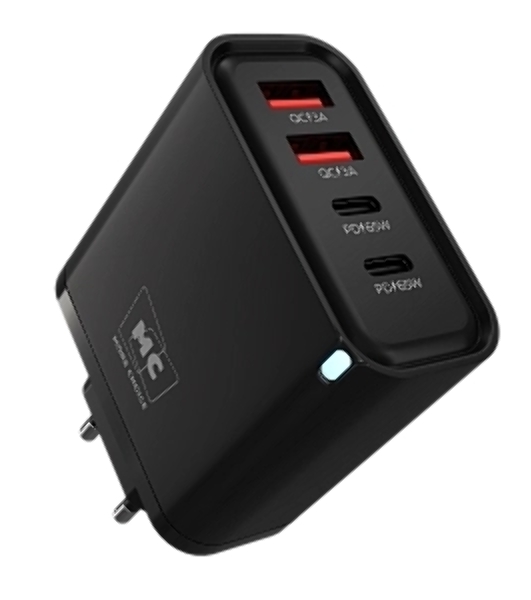Сетевое зарядное устройство MORE CHOICE NC95 2USB+2Type-C 3.0A PD 65W, черный