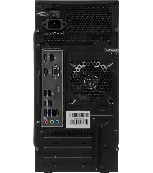 Компьютер Amur Нарвал B7I21 MT i3 12100 (3.3) 16Gb SSD 256Gb UHDG 730 FreeDOS GbitEth 400W мышь клавиатура черный (RUS) (2147002)