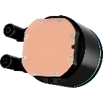 Система охлаждения PCCooler DA360 Pro ARGb Digital BK (300W, 360мм, LED temp., Black, ARGb/Fans: 3x120мм, 75.8CFM, 33.7dBA, 2200RPM/Pump height 57мм, 28dBA, 3000RPM, Rad thickness 27мм/S: 1851, 1700, 1200, 20XX, 115X, AM5, AM4), фото4