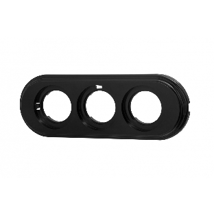 Рамка Bironi BF1-630-23 3-м ретро пластик черный