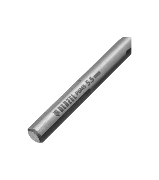 Сверло спиральное по металлу Denzel 5,5 x 93мм, Р6М5, Golden Tip, многогранная заточка