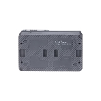 Блок ОП AtlasDesign Profi54 розетка 16А 250В с заземл. защ. шторки + 2-кл. выключатель 10А IP54 антрацит SchE, фото3