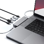 Док-станция Satechi ST-UCPHMIM, USB Type-C, USB 3.0/USB Type-C/RJ-45/Mini jack, USB, фото2