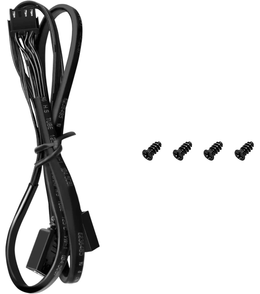 Вентилятор для корпуса DEEPCOOL FD12 черный, 120 мм, 2050 об/мин, 26.9 дБ, 4 pin
