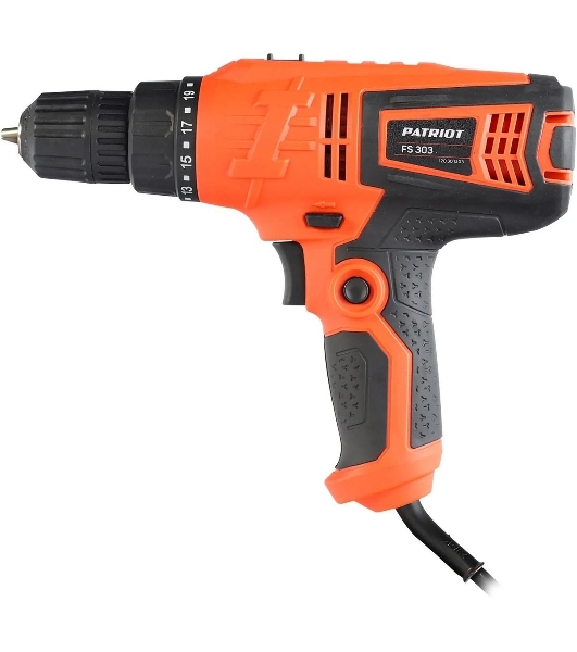 Дрель-шуруповерт Patriot FS 303, 330 Вт, 25 Нм, щеточный