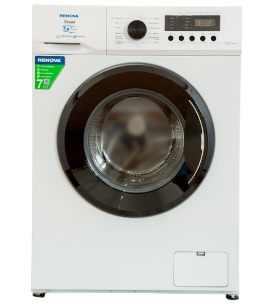 Стиральная машина Renova WAF-7012SM91 белый, загрузка фронтальная 7 кг, 1200 об/мин, класс A+++
