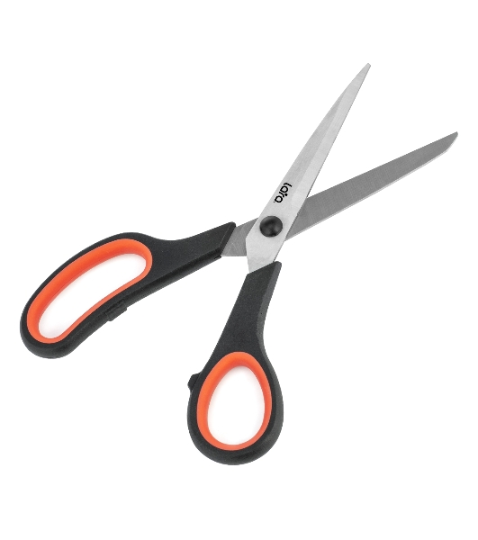 Ножницы LARA LR05-90 BLISTER 21,5 см, прорезиненные ручки, сверхострая заточка, нержавеющая сталь 2CR14