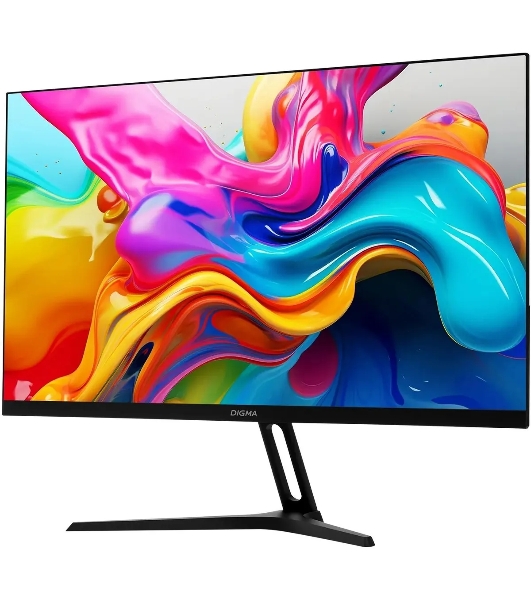 Монитор 23.8' Digma Progress 24P504F IPS 1920x1080, 100 Гц, 5 мс, 16:9, 250 кд/м², 1xHDMI, 1xDP, 1xVGA, 2x2 Вт, черный