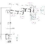 Кронштейн для мониторов Arm Media LCD-T03 черный 15'-32' макс.7кг настольный поворот и наклон верт.перемещ., фото2