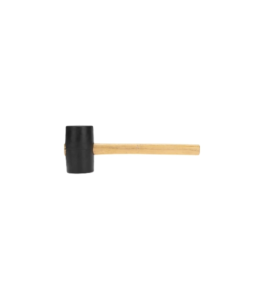 Киянка резиновая Kranz KR-12-8144 680 г, черная резина, деревянная рукоятка