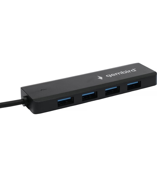 USB-концентратор Gembird UHB-C364, USB 3.0, USB 4 порта, USB Type-C / с доп питанием