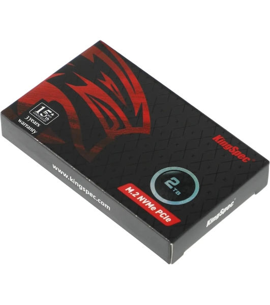 Накопитель SSD KingSpec NX-2Tb, 2000Gb, PCIe 3.0 x4, M.2 2280, NVMe, R/W 3400/3100